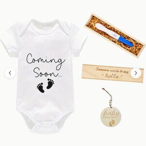 [Pregnancy Reveal Gift Set] Wooden Pregnancy Test Keepsake Box